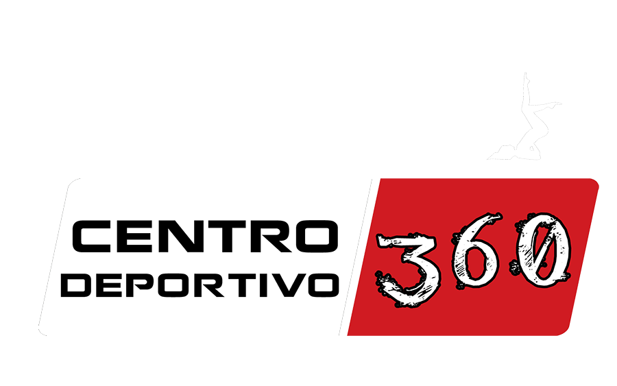logo centro deportivo 360 Roquetas de Mar blanco